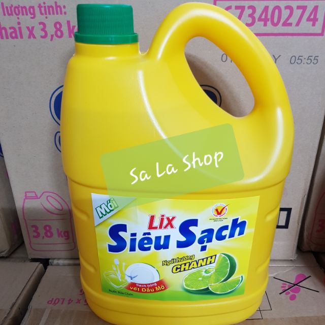 Nước rửa chén Lix siêu sạch 4kg