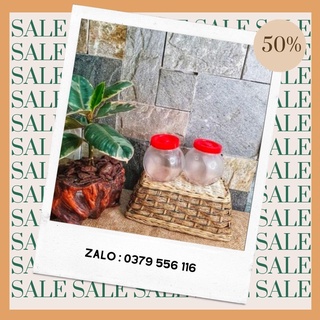 [Mua 5 Tặng 1 Hủ Gia Vị Cùng Loại] Combo 5 Lọ Đựng Gia Vị Thủy Tinh Cao Cấp