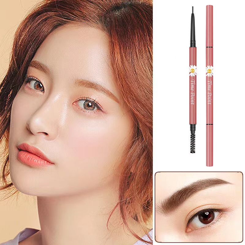 【Phiếu giảm giá trừ đi 6000】Bút Chì Kẻ Lông Mày Đầu Tam Giác Siêu Mịn Lâu Trôi Chống Thấm Nước Thiết Kế Hai Đầu Hình Tam Giác