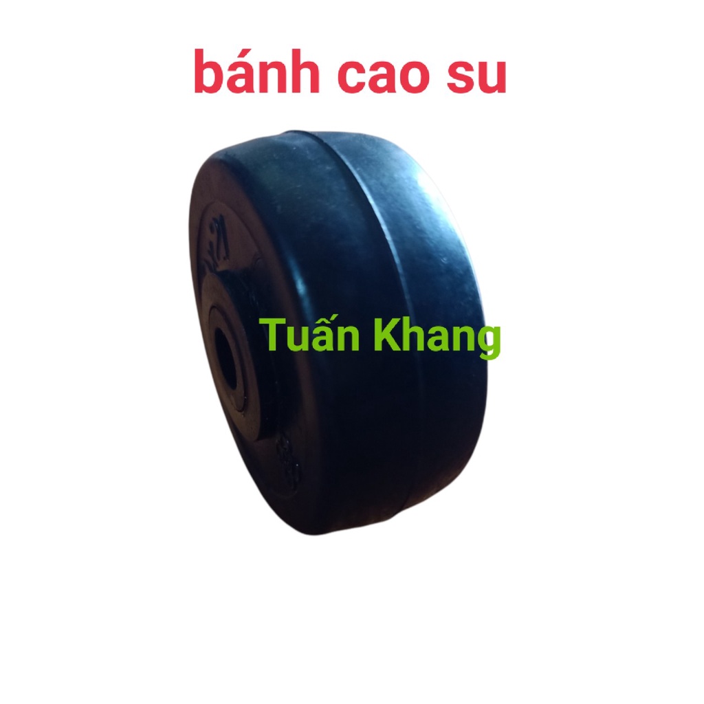 Bánh xe đẩy cao su kích thước 50mm, 65mm, 75mm