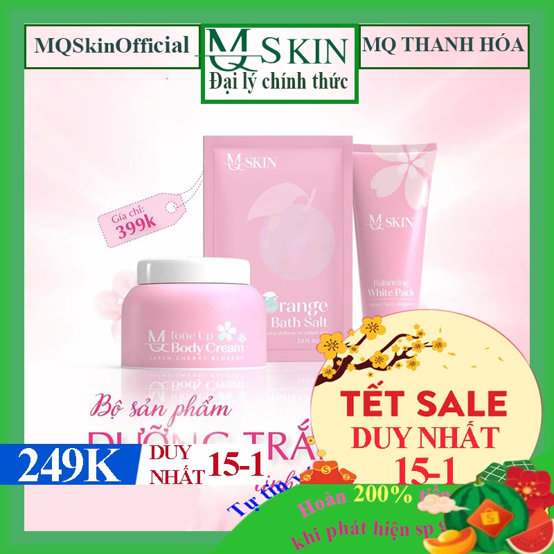 Kem Dưỡng Trắng Da Body Hoa Anh Đào (Mqskin chính hãng)- Body Hoa Anh Đào Mq Skin