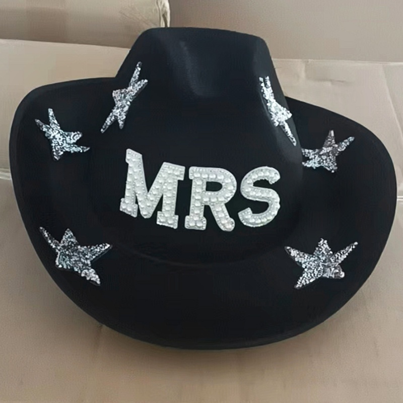 Mũ Cao Bồi Cao Bồi Miền Tây Cổ Điển Có Dây Điều Chỉnh Chống Gió Vành Rộng Chữ Cowgirl Cho Lễ Tạ Ơn