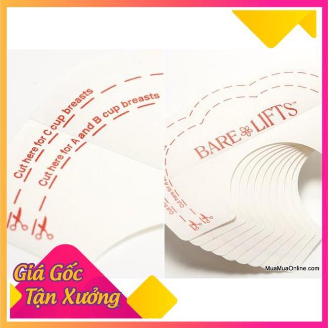 [Giá sỉ] Bộ 10 Miếng Dán Nâng Ngực Trong Suốt Bare Lifts