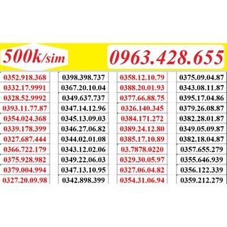 Sim Viettel đồng giá 500.000