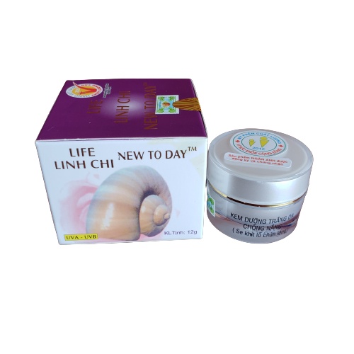 Kem Chống Nắng New Today Ốc Sên Dưỡng Trắng Da Mặt Linh Chi 12g