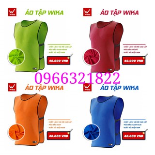 Áo Tập Bóng Đá Wika lưới, áo tập huấn, áo team building, áo bib,áo chiến thuật bóng đá 4 màu cực đẹp