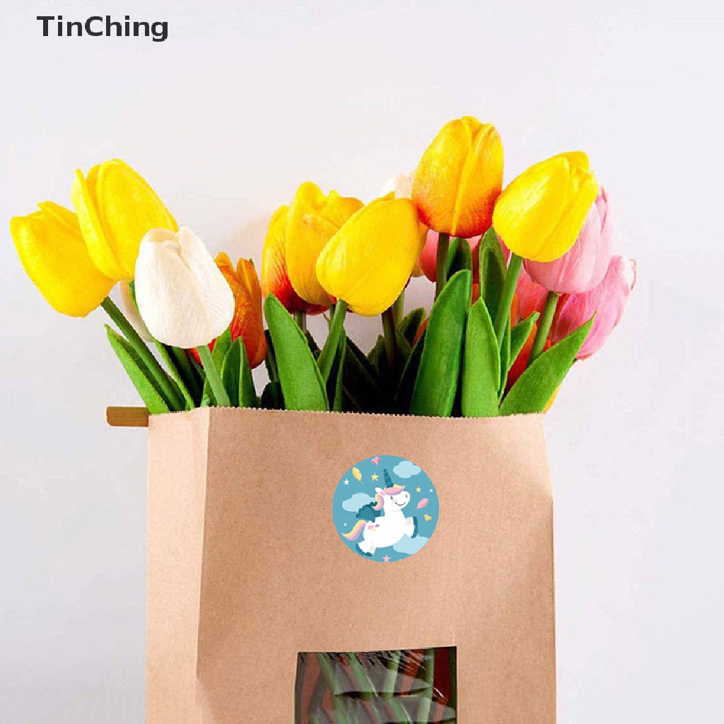 Cuộn 500 Nhãn Dán Kỳ Lân Thank You Trang Trí Bánh Cưới