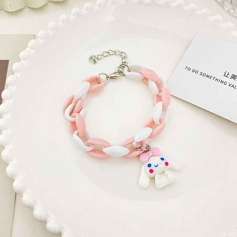 Vòng Đeo Tay Mặt Hình Cún Cưng Hoạt Hình Thời Trang Nhật Bản Dành Cho Nữ