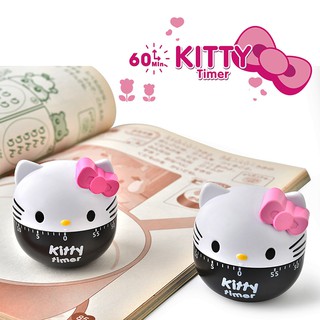 HCm - Đồng hồ cơ hẹn giờ báo thức làm bếp, nấu nướng hình mèo Kitty kute dễ thương
