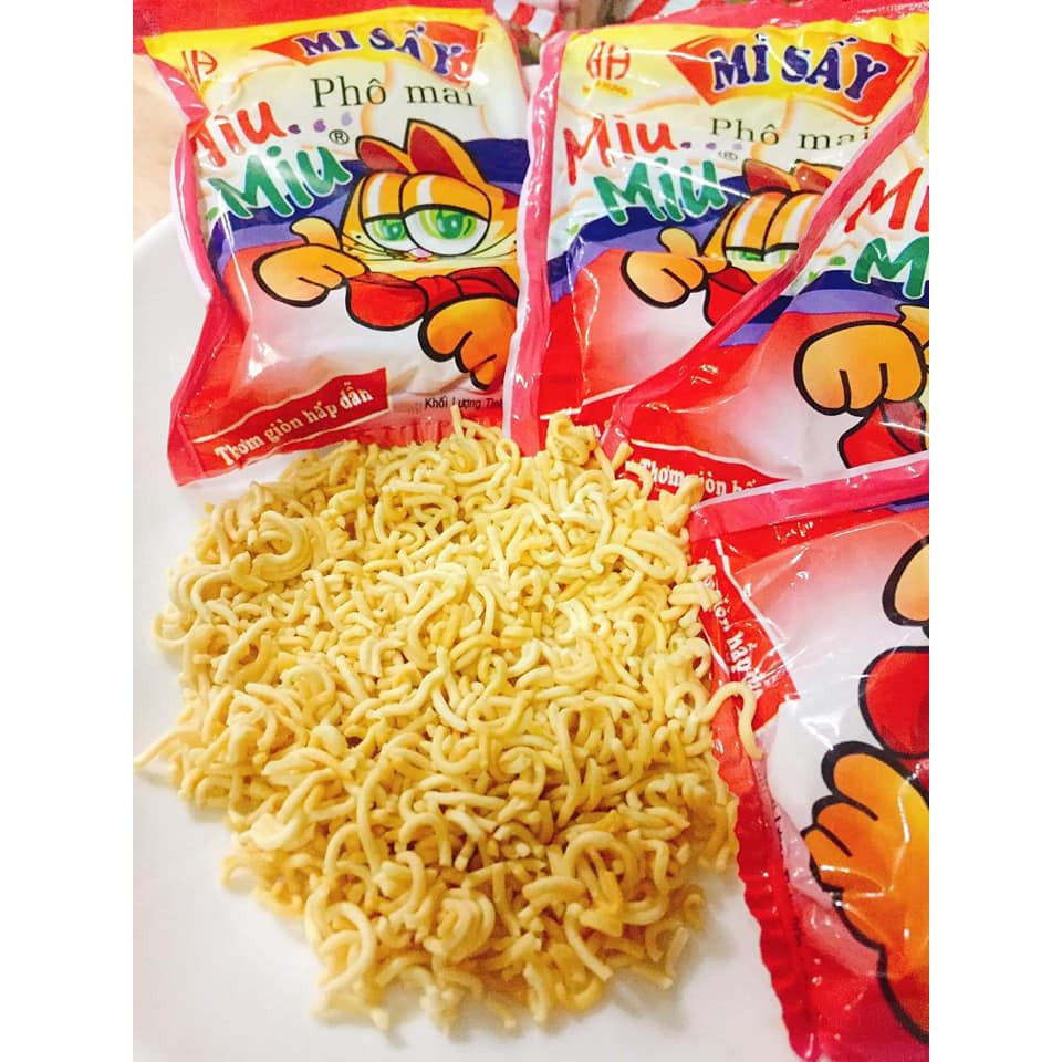 Combo 10 Gói Mì Trẻ Em Miu Miu Vị Phô Mai