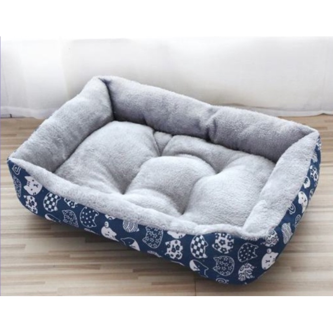 Đệm cho chó mèo lót lông hình chữ nhật - Nệm ngủ cho chó mèo thú cưng