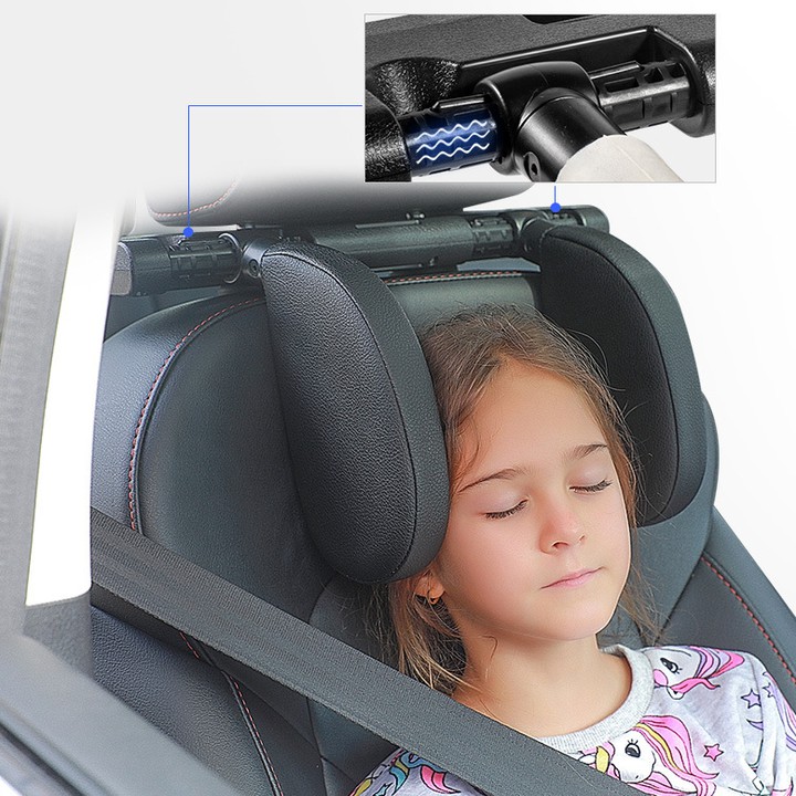 Gối tựa đầu, gối tựa cổ khi ngủ trên xe ô tô kiểu dáng nhỏ gọn tiện lợi