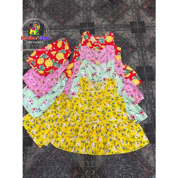 đồ cho bé gái chất Tôn( Lanh) Combo 3b mặc nhà cho bé từ 1-6t