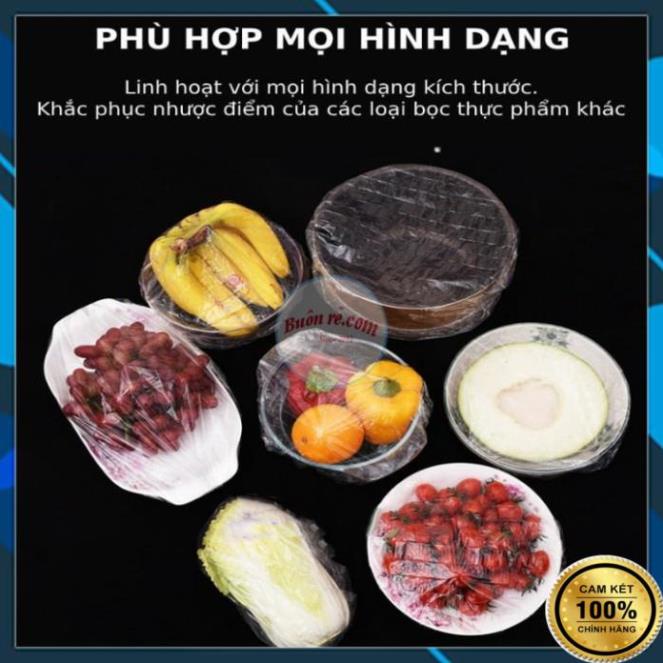Set 100 màng bọc thực phẩm tặng túi gấu dây rút siêu dễ thương