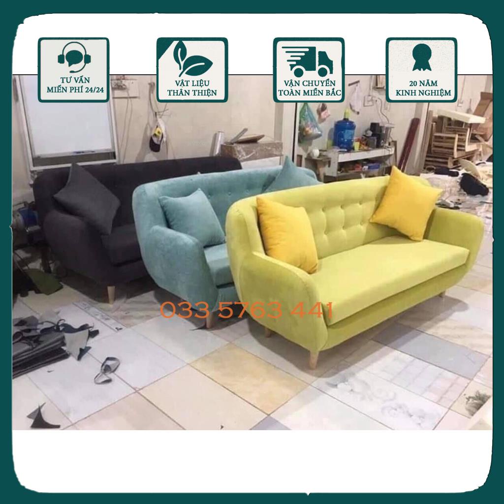 Chọn bộ sa lông gỗ bọc đệm nỉ nhiều màu sắc tùy chọn kích thước ghế dài 1m6