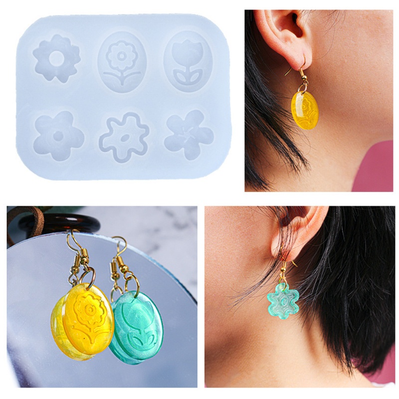 Khuôn Silicone Hình Hoa Làm Trang Sức Diy