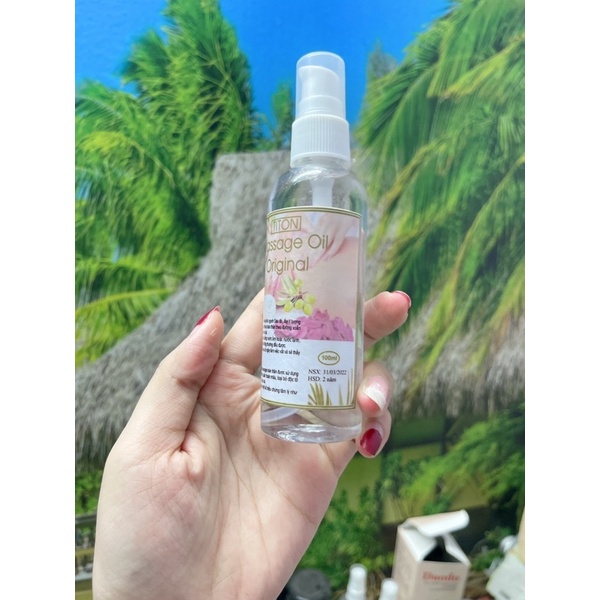Tinh dầu massage body chai bé 100ml tiện lợi hương hoa hồng