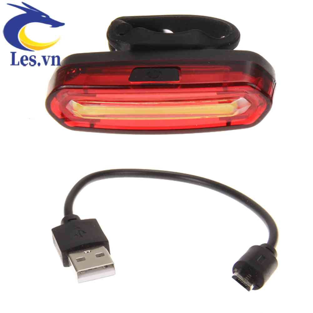 Đèn LED Sạc USB Gắn Phía Trước Và Sau Xe Đạp