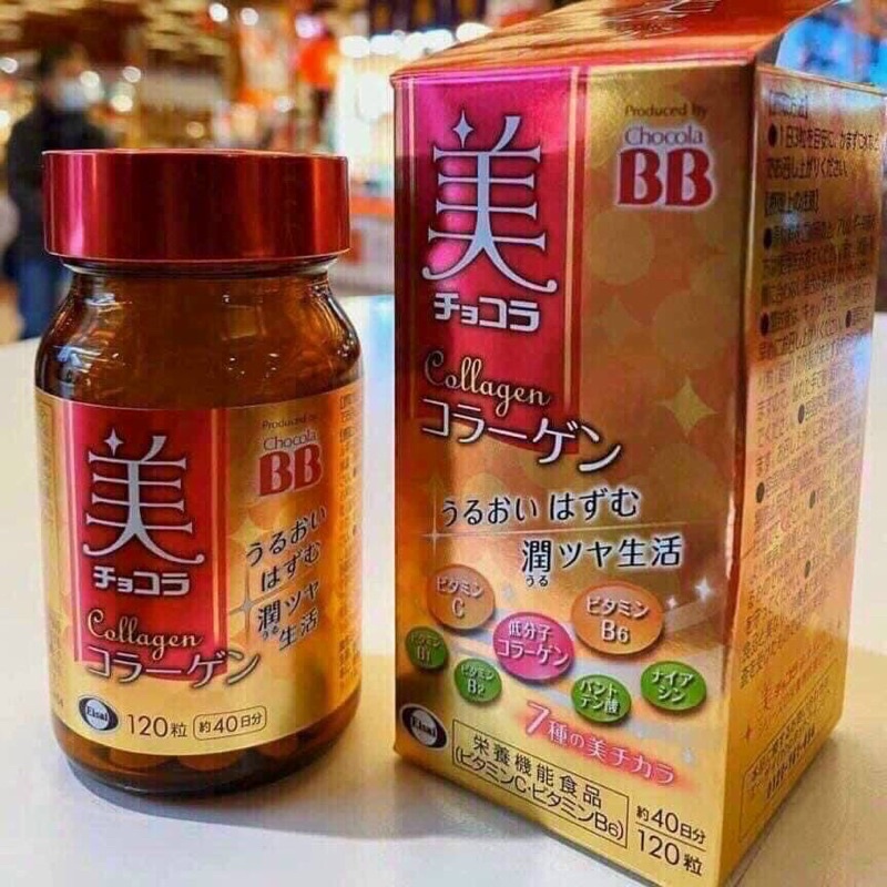 Viên uống bổ sung collagen BB chocola collagen 120 viên shumoshop
