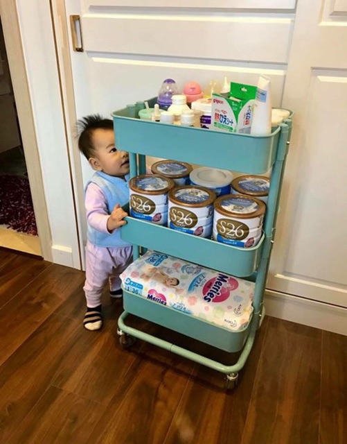 Kệ đựng đồ đa năng có bánh xe di động IKEA