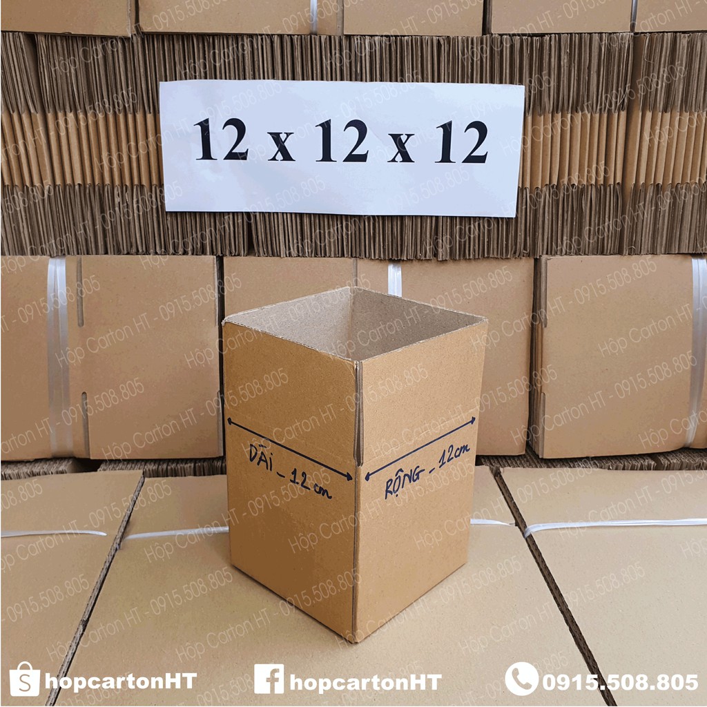 12x12x12 Hộp carton, thùng giấy cod gói hàng, giá rẻ