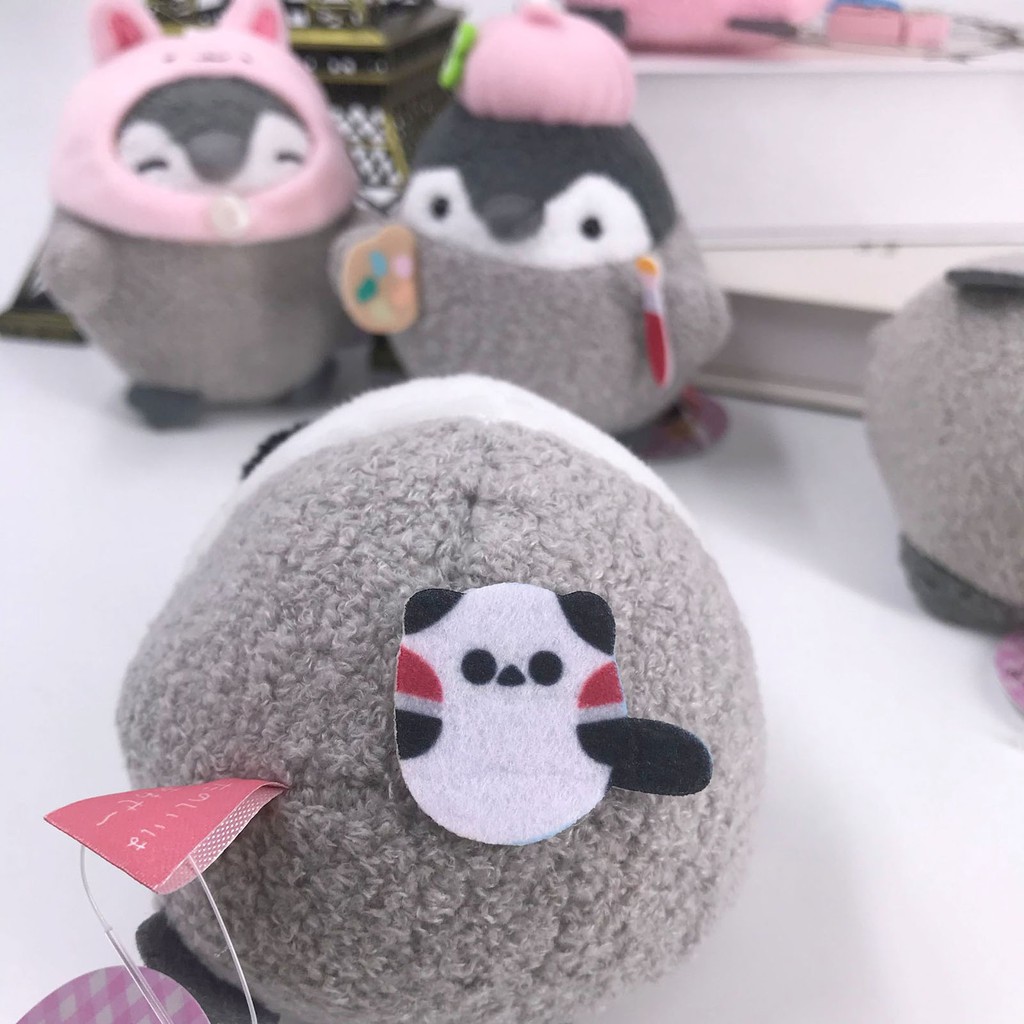 Móc Khóa Chim Cánh Cụt Nhồi Bông Dễ Thương