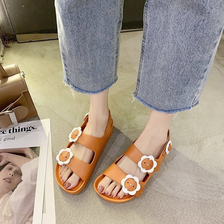 Sandal nữ hoa mặt cười 3 màu