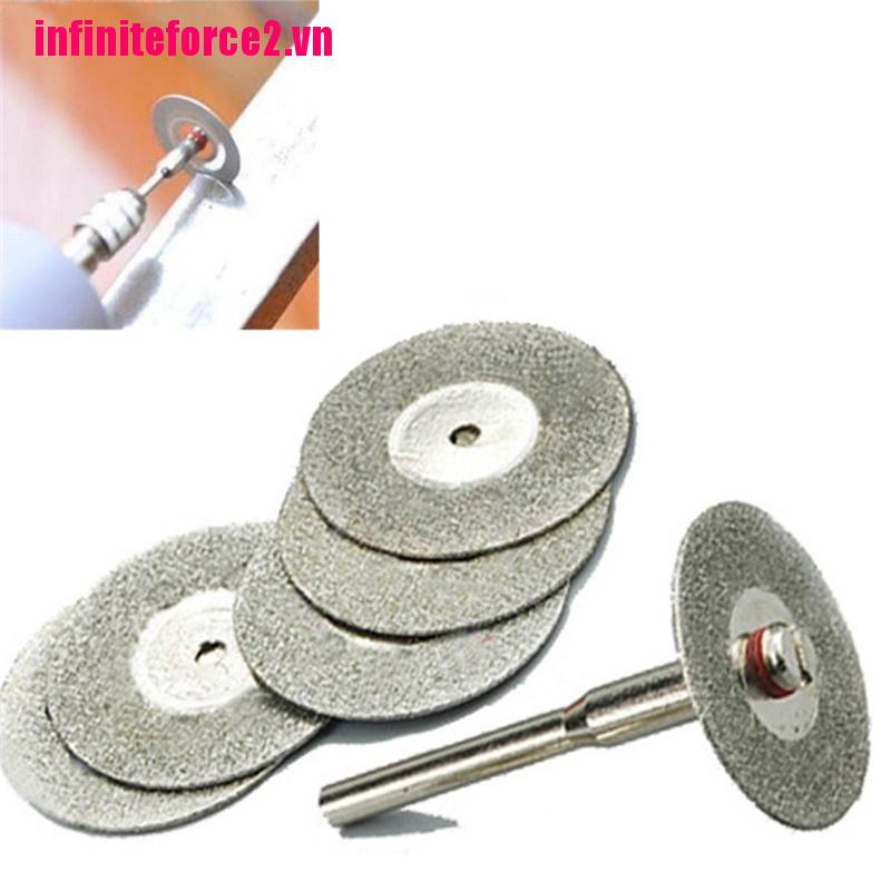 Bộ Mũi Khoan Kim Cương 5 22mm + 1 Trục Cho Dremel