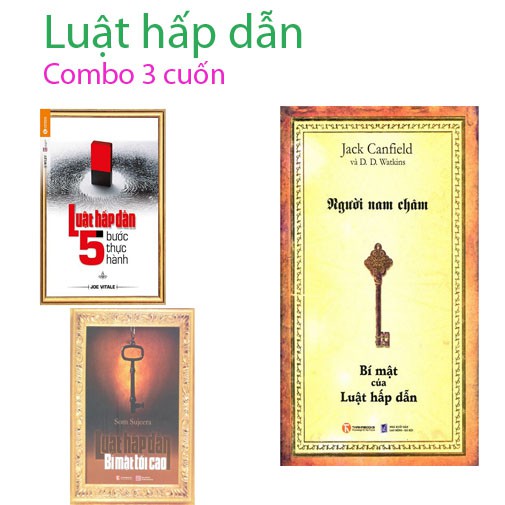 Sách hay để đời về Luật hấp dẫn Combo bộ 3 cuốn