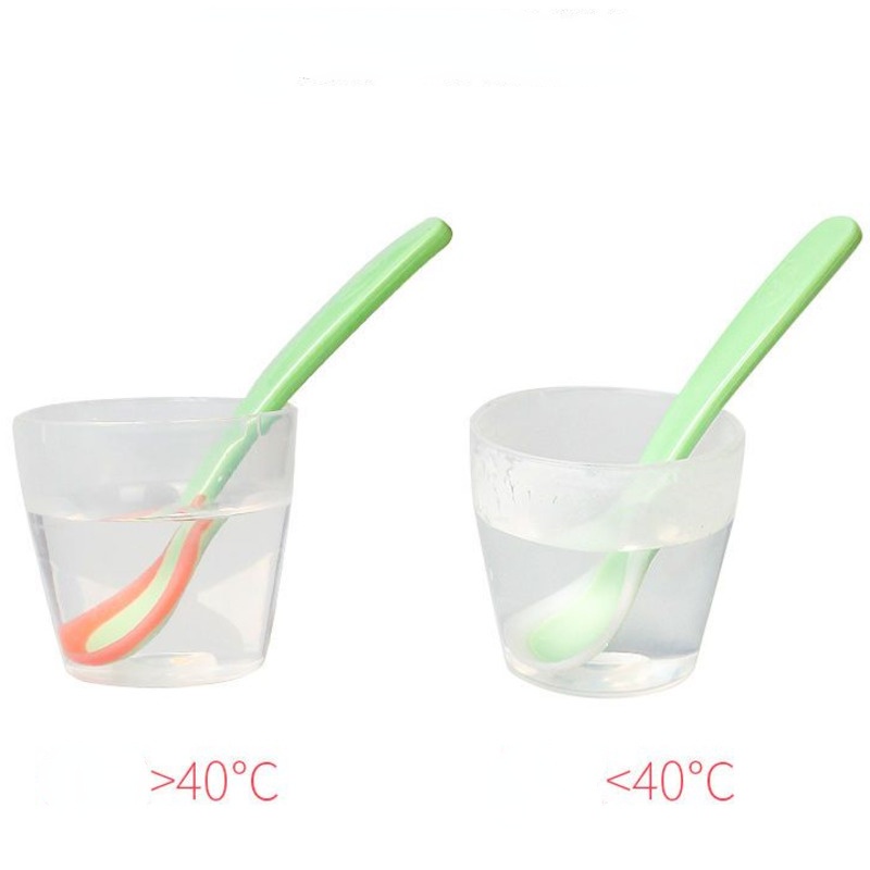 Muỗng Silicon Thay Đổi Màu Sắc Theo Nhiệt Độ Cho Bé