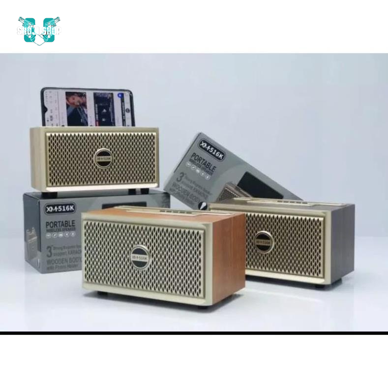 Loa Bluetooth XM 516K. Siêu Phẩm Vỏ Gỗ Tinh Tế Dễ Dàng Sử Dụng. Bảo Hành 12 Tháng