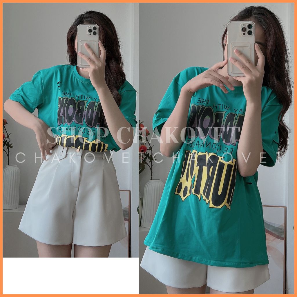 Áo thun tay lỡ Unisex A8241 Áo phông nam nữ Basic Tee oversize form rộng cực cá tính - CHAKOVET