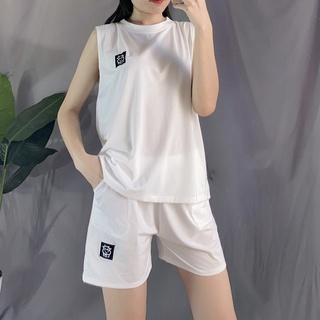 Set Thể Thao Nữ Tanktop Đầu Trâu UNIZ (3 Màu), Ulzzang, Form Rộng, Không Tay, Quần Đùi, Vải Cotton, Mềm Mát