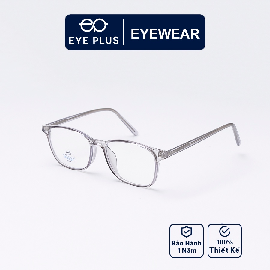 Gọng kính cận nam nữ thời trang EYE PLUS nhựa dẻo dáng vuông tròn nhỏ phong cách hàn quốc N240-8245