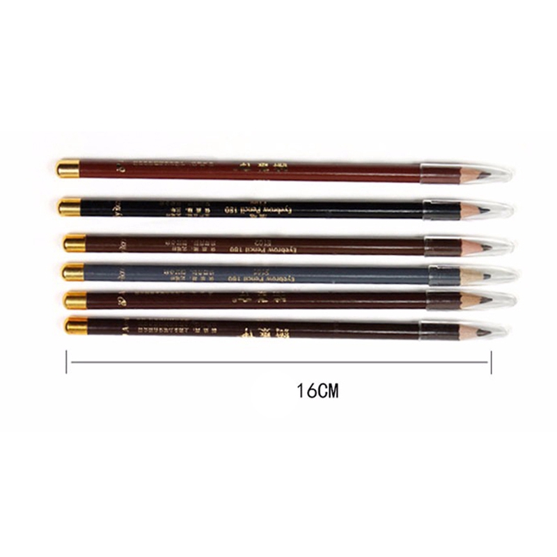 【Bán Hot】 Lông mày Pencil Waterproof Mỹ phẩm Lasting dài 6 Màu sắc GJR