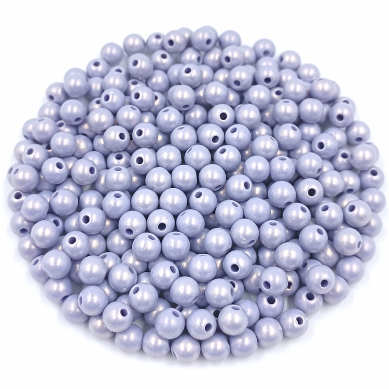 Bộ 100 Hạt Tròn 6mm Màu Sắc Dùng Làm Trang Sức DIY