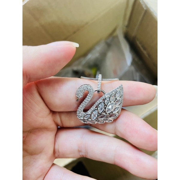 Mặt dây chuyền thiên nga bạc 925