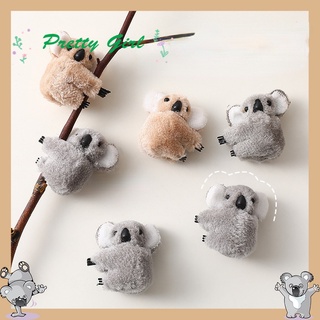 Kẹp tóc hình gấu Koala hoạt hình bằng lông nhung phong cách hàn quốc dành cho nữ