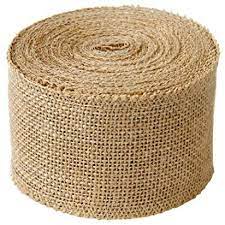 Ruy băng vải bố đay 1m , phụ kiện handmade, decor, trang trí