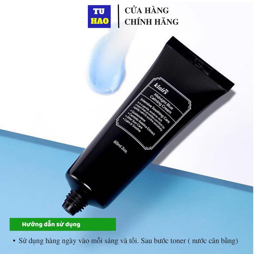 Kem dưỡng ẩm phục hồi da Klairs Midnight Blue Calming Cream 60ml