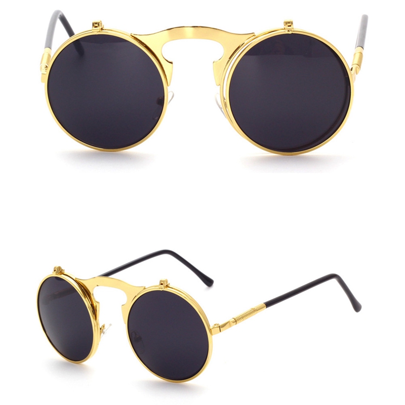 Kính Mát Lật Tròng Chống Tia Uv400 Phong Cách Retro Dành Cho Nam Và Nữ | BigBuy360 - bigbuy360.vn