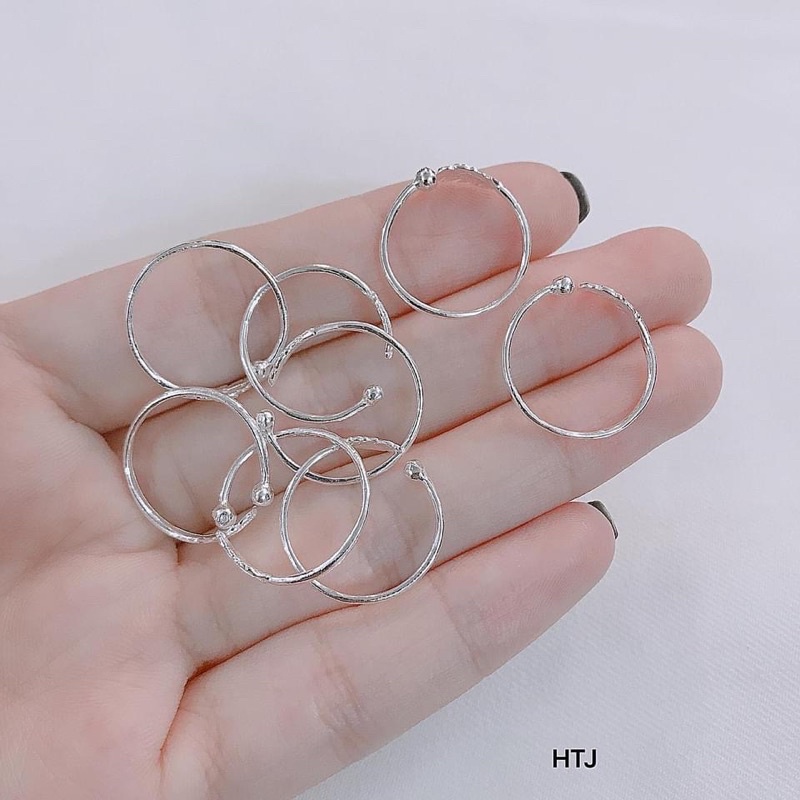 Nhẫn bạc nữ,nhẫn lông vũ thiết kế nhẹ nhàng xinh xắn, free size cho các nàng-Bạc Ngọc Anh