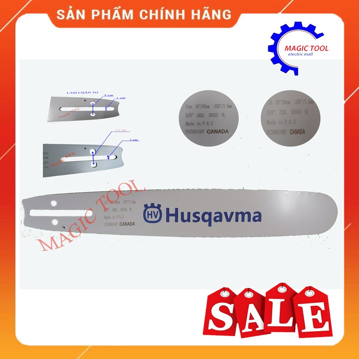 Lam máy cưa xăng dài 16", 20″  50cm  , 60cm của cưaTHỤY ĐIỂN HUSQVARNA 365, 570, 576, 372XP, 390XP, 395XP , CƯA 5200,590