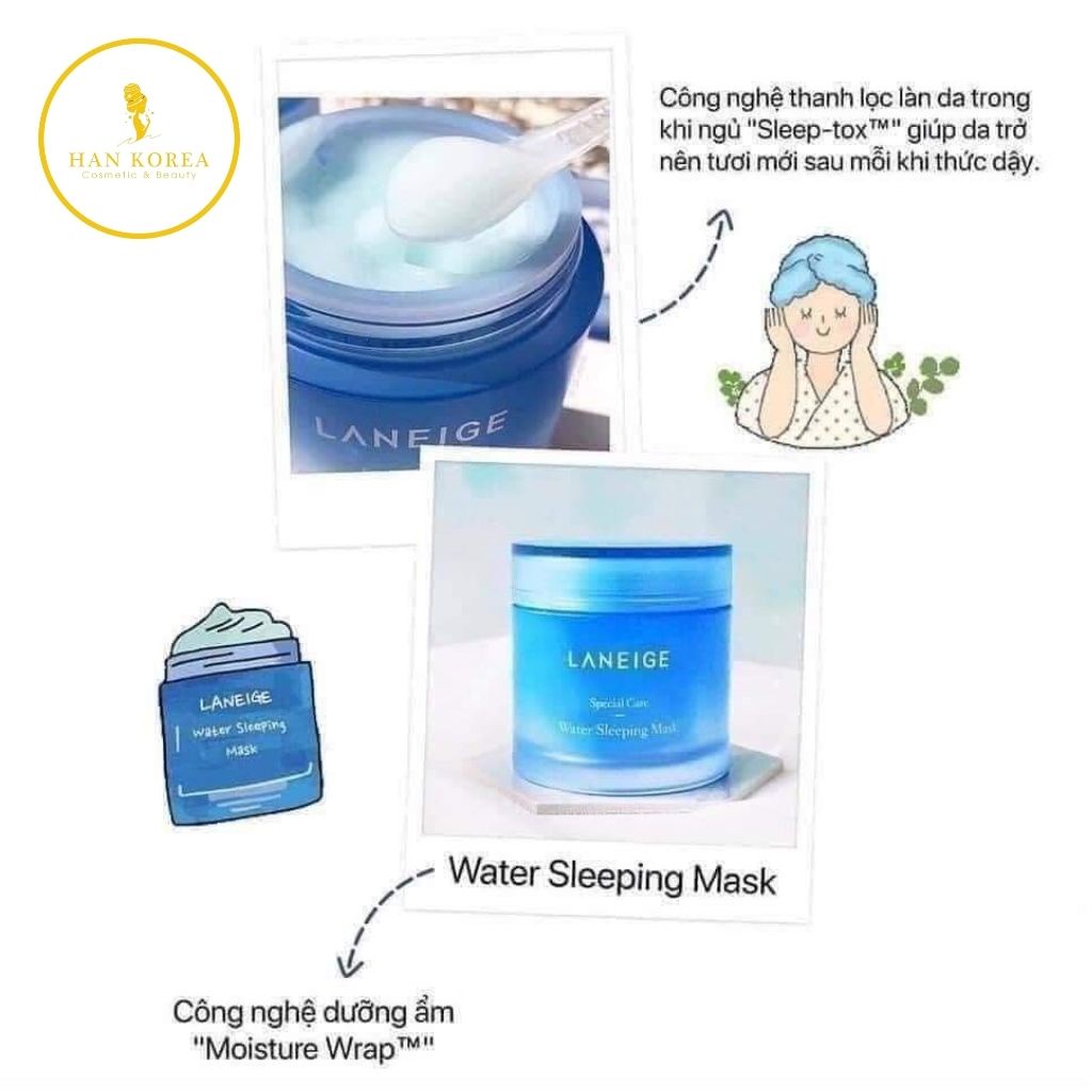 Mặt nạ ngủ LANEIGE  water sleeping mask cấp nước, căng bóng da 15ml HÂN KOREA