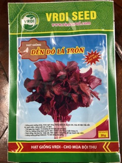 Hạt giống Dền đỏ lá tròn 20gr