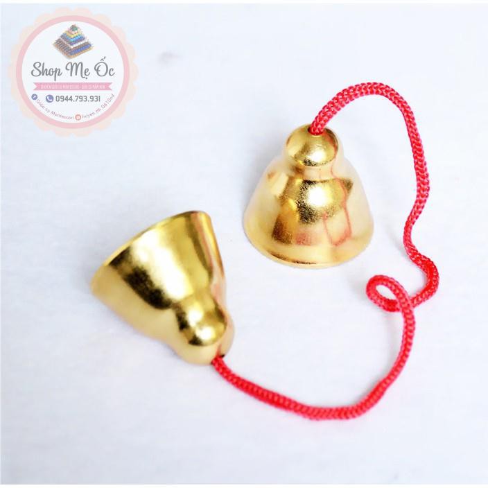 Cặp chuông đồng cảm ứng (Bells with ribbon) - Góc âm nhạc, dụng cụ thanh nhạc