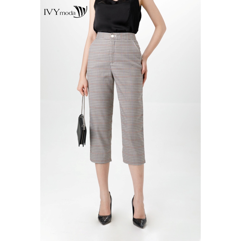 Quần baggy lửng nữ IVY moda MS 21M7321