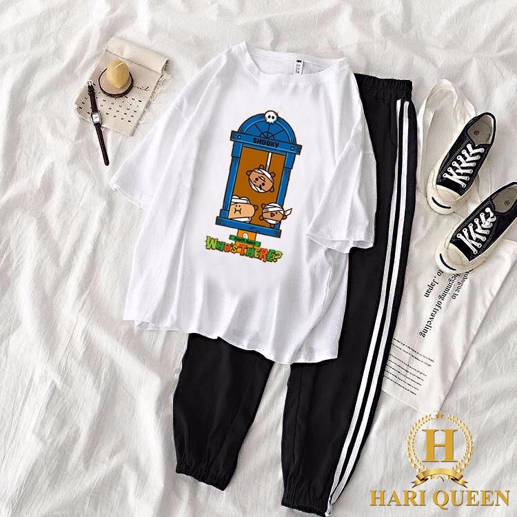 Sét áo Shooky Whos + quần 2 sọc chun HARI0420