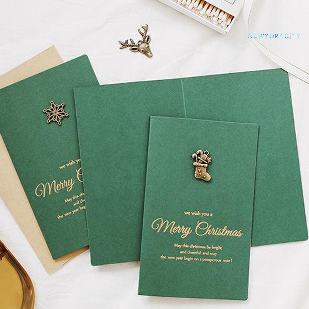 1 Bộ Thẻ Thiệp Giáng Sinh Bằng Giấy Sáng Tạo Chủ Đề Giáng Sinh