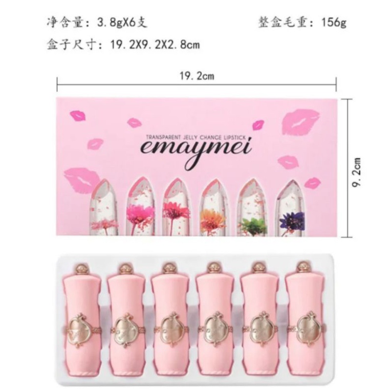 Set sơn môi thay đổi theo nhiệt độ và có mùi thơm của từng loại hoa | BigBuy360 - bigbuy360.vn